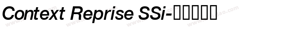 Context Reprise SSi字体转换